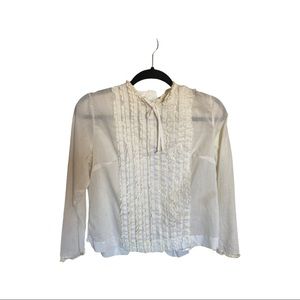 Vintage white light blouse